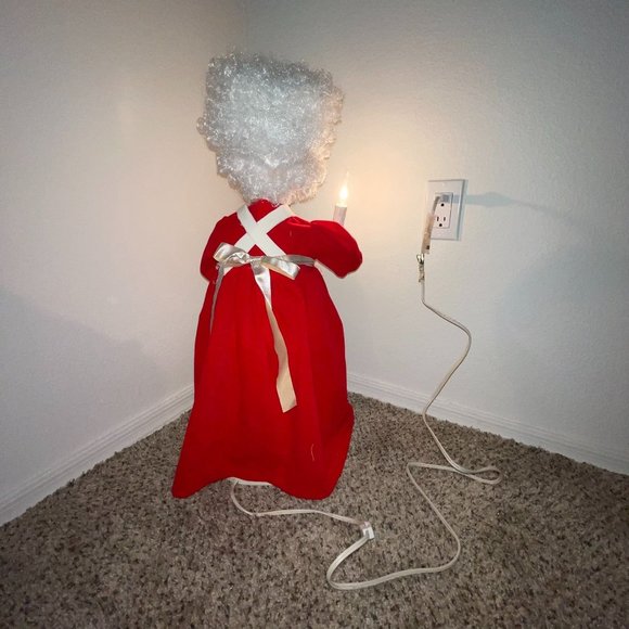 Vintage Santas Pride Animated Collectible Mrs Claus Light Motion Glasses 24" - Picture 7 of 11